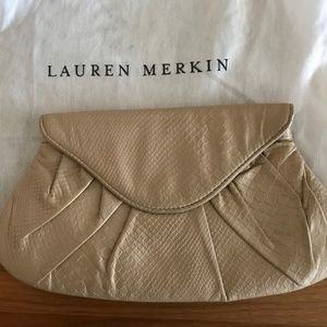 Lauren Merkin Lotte Nude Envelope Clutch